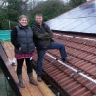 Steph of Children's Centre and Andy of Eco-Exmoor